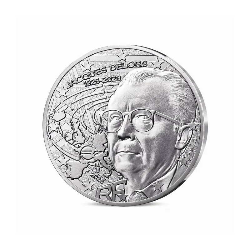 10€ France 2025, UNC, 100eme Anniversaire de Jacques Delors