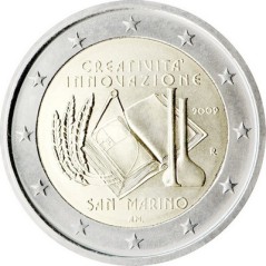 2 Euros Saint-Marin 2009, Coffret BU, année européenne de la créativité et de l’innovation