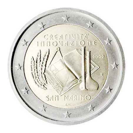 2 Euros Saint-Marin 2009, Coffret BU, année européenne de la créativité et de l’innovation