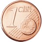 Série 3 pièces Autriche 2002, UNC, Face nationale 1, 2 et 5 cts