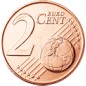 Série 3 pièces Autriche 2002, UNC, Face nationale 1, 2 et 5 cts