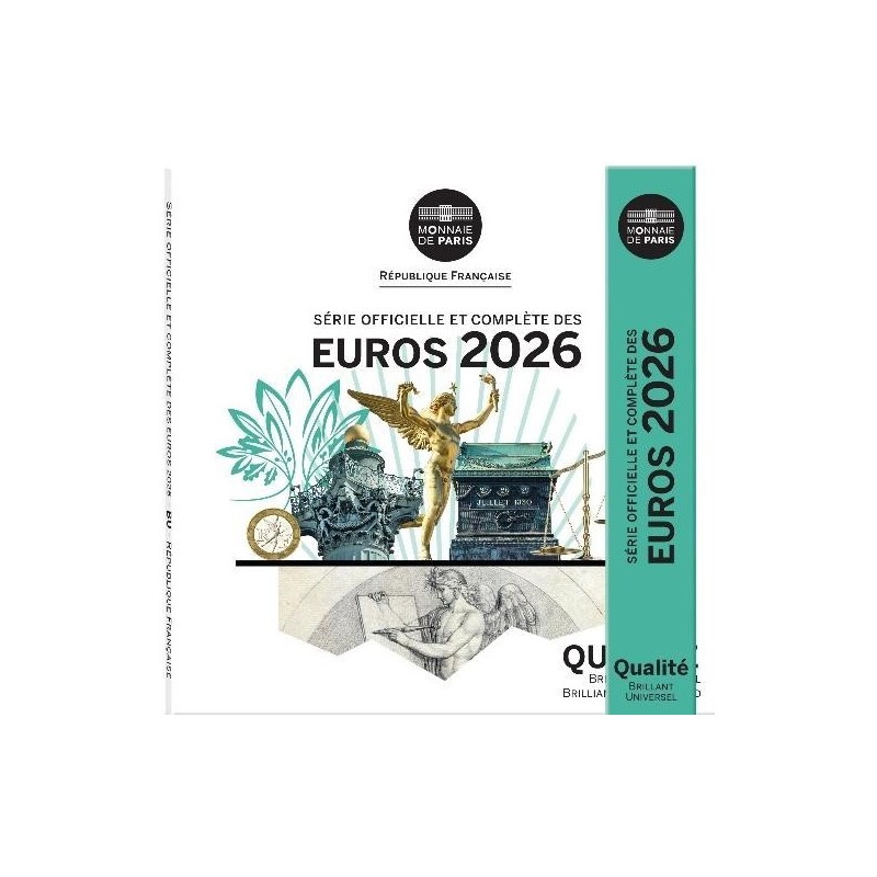 Coffret série 8 pièces euro France 2026 BU Coffret série 8 pièces euro France 2026 BU