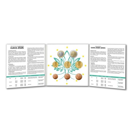 Coffret série 8 pièces euro France 2026 BU