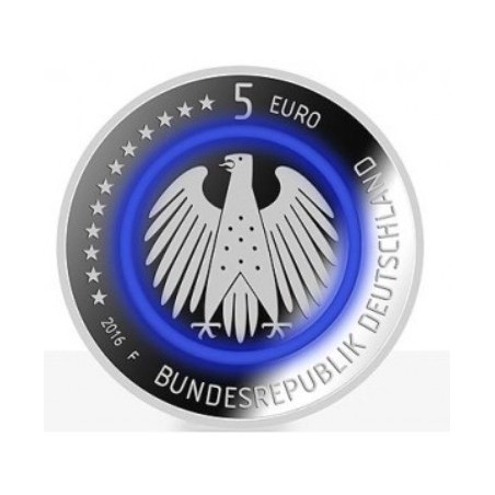 5 Euros, Allemagne 2016, UNC, Planète Terre, Atelier au hasard