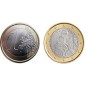 Duo Saint-Marin 2023 UNC, 1 Euro Saint-Marin, La deuxième tour "LA CESTA" et 2 Euros, Portrait de Saint-Marin