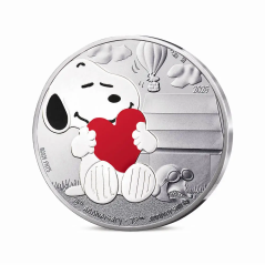 10 euros France 2025, UNC, 75 ans de PEANUTS - SNOOPY - Colorisée
