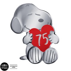10 euros France 2025, BE, 75 ans de PEANUTS - SNOOPY - Forme colorisée