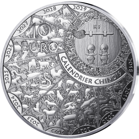 10 Euros France 2026, Argent, Coffret BE, Année du Cheval