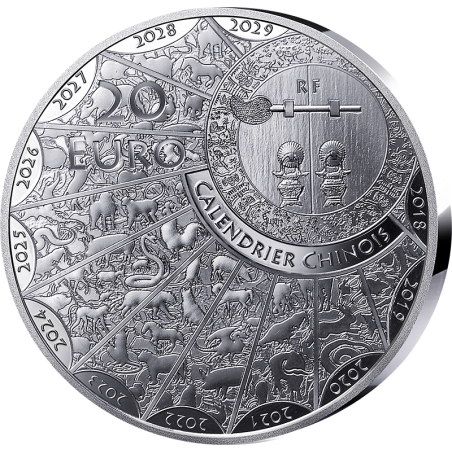 20 Euros France 2026, Argent, Coffret BE, Année du Cheval