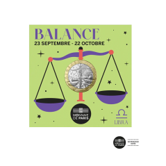 5 Euros, France 2026, UNC, Balance, Signe du Zodiaque