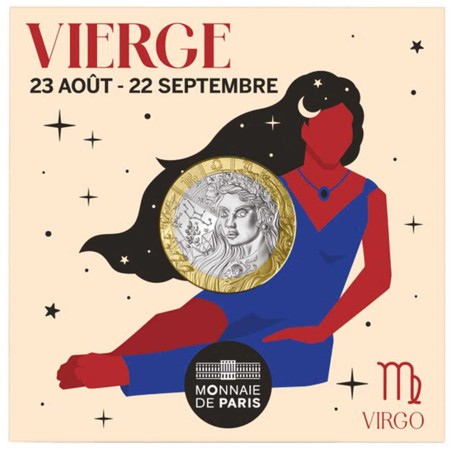 5 Euros, France 2026, UNC, Vierge, Signe du Zodiaque