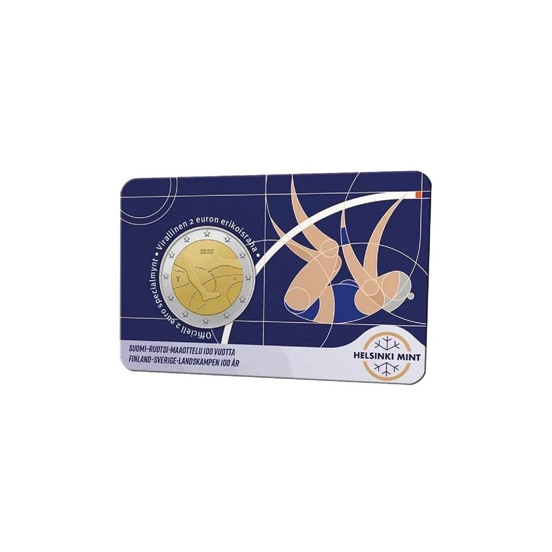 Duo 2 euros Finlande 2025, BU, 100 ans du match d’athlétisme Finlande/Suède version Finlandais et suède