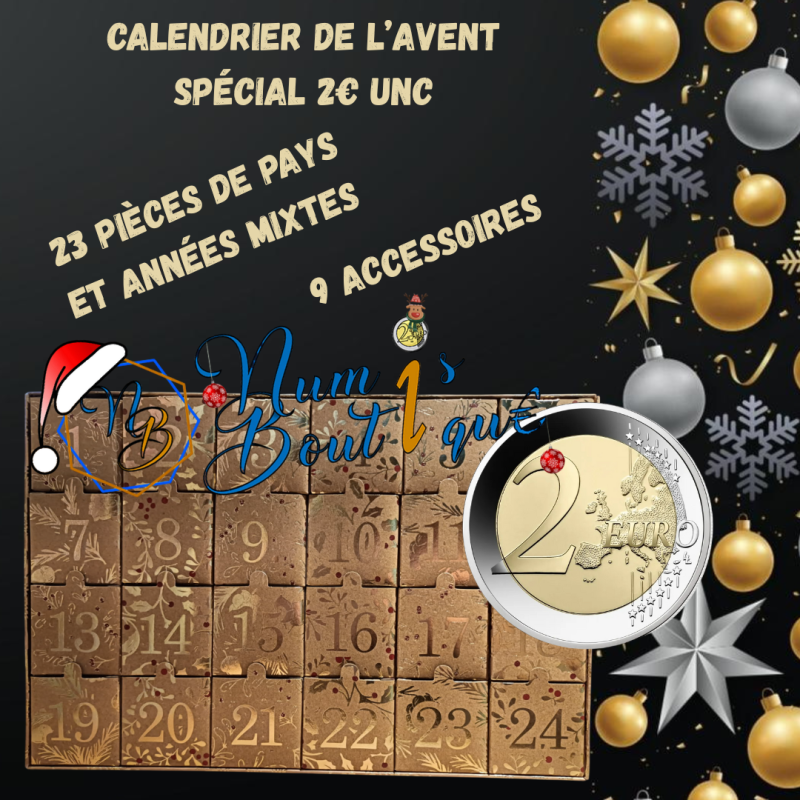 Calendrier de l'Avent Numismatique €uros et matériels spécialisés Calendrier de l'Avent Numismatique €uros et matériels spécialisés