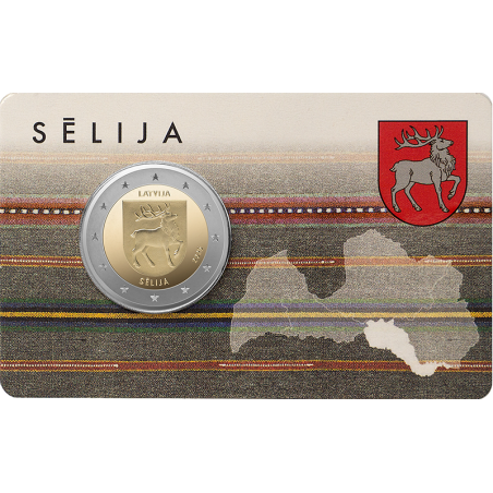 Pièce de 2 euros Lettonie 2025, BU, La région SELIJA