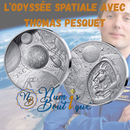 25 euros France 2025, BE, L'odyssée spatiale avec Thomas Pesquet