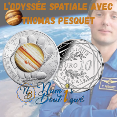 10 euros France 2025, UNC, Jupiter, L'odyssée spatiale avec Thomas Pesquet