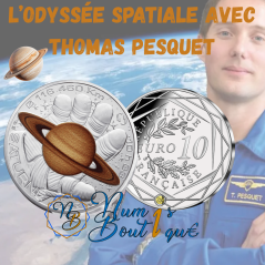 10 euros France 2025, UNC, Saturne, L'odyssée spatiale avec Thomas Pesquet