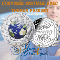 100 euros France 2025, UNC, La Terre, L'odyssée spatiale avec Thomas Pesquet
