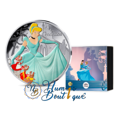 10 euros France 2025, Argent colorisé, BE, Les classiques Disney "Cendrillon"