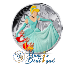 10 euros France 2025, Argent colorisé, BE, Les classiques Disney "Cendrillon"