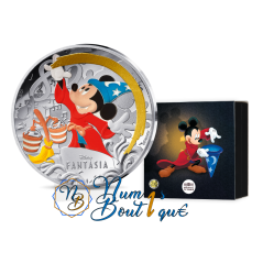 10 euros France 2025, Argent colorisé, BE, Les classiques Disney "Fantasia"