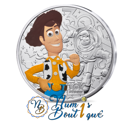 10 euros France 2025, Argent colorisé, UNC, Les classiques Disney "Toy Story"