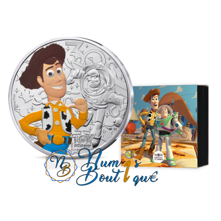 10 euros France 2025, Argent colorisé, UNC, Les classiques Disney "Toy Story"