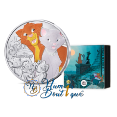 10 euros France 2025, Argent colorisé, UNC, Les classiques Disney "Les Aristochats"