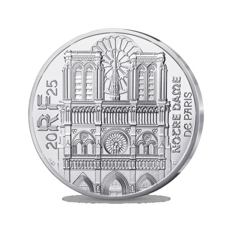 10 euros France 2025, UNC, Notre Dame de Paris