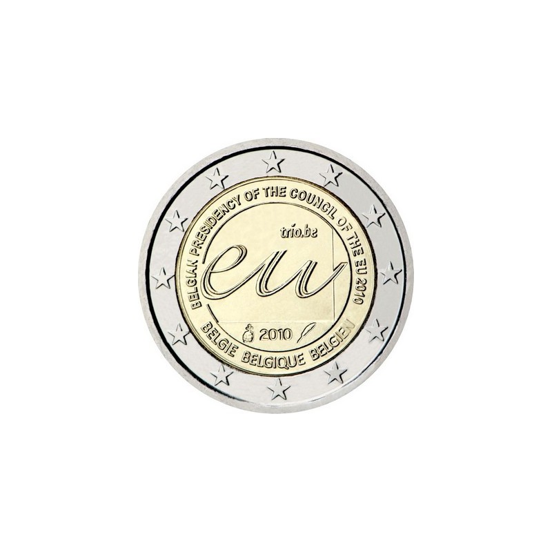 2 Euros Belgique 2010, UNC, Présidence belge du Conseil de l’Union Européenne en 2010