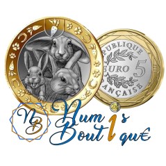 5 euros France 2025, UNC, Les 80 ans de la SPA, les lapins