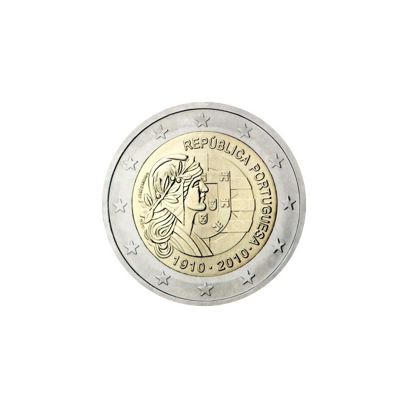 2 Euros Portugal 2010, UNC, 100ᵉ anniversaire de l’instauration de la République du Portugal