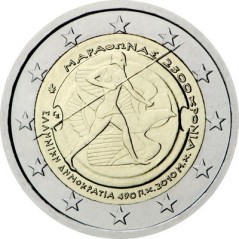 2 Euros Grèce 2010, UNC, 2500ᵉ anniversaire de la bataille de Marathon