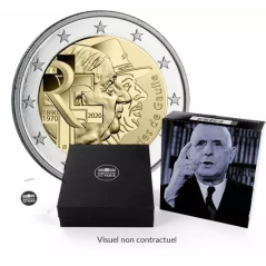 Pièce de 2 Euros France 2020, BE, Charles de Gaulle