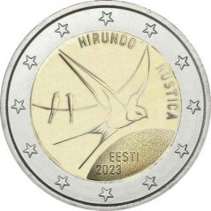 2 Euros Estonie 2023, BU, Hirondelle rustique