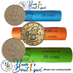 Mini Série 3 pièces de 10, 20 et 50 centimes Bulgarie 2026, UNC, Face Nationale