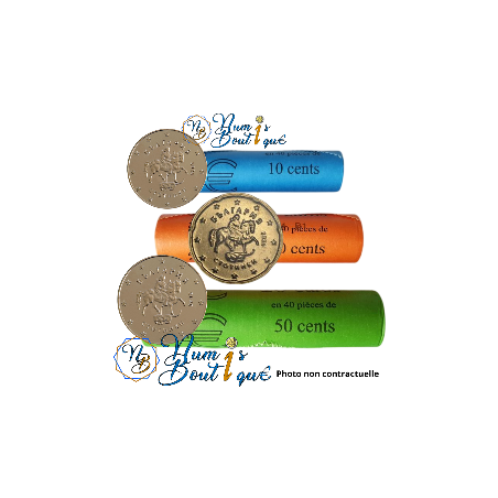 Mini Série 3 pièces de 10, 20 et 50 centimes Bulgarie 2026, UNC, Face Nationale