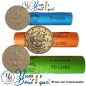 Mini Série 3 pièces de 10, 20 et 50 centimes Bulgarie 2026, UNC, Face Nationale