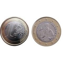 Pièce de 1 euros Bulgarie 2026, UNC, Face Nationale courante - Le Saint Ivan Rilski