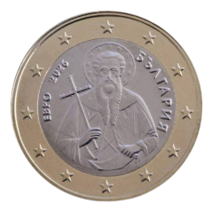 1 euros Bulgarie 2026, UNC, Face Nationale courante