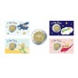 Lot des 4x2 euros France 2026, BU, les 80 ans du petit Prince Coincard Avion, Désert, Livre, Nuage