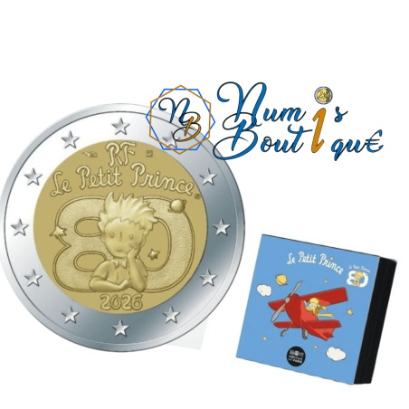 2 euros France 2026, BE, les 80 ans du petit Prince