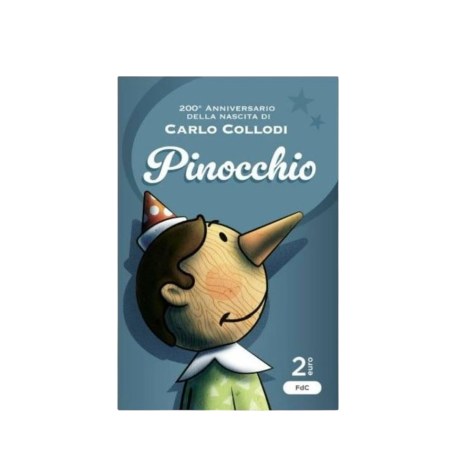 pièce de 2 euros Italie 2026, BU, les 200e anniversaire de Carlo Collodi – Pinocchio