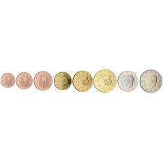 Série 8 pièces Espagne 2020, UNC, Face Nationale, type 2