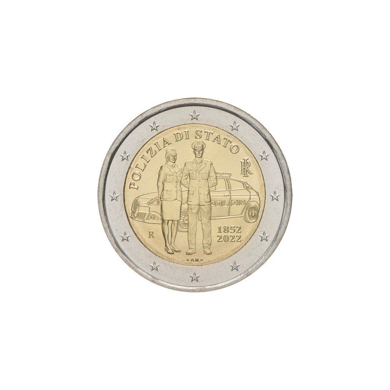 2 Euros Italie 2022, BU, 170 ans de la Police Italienne