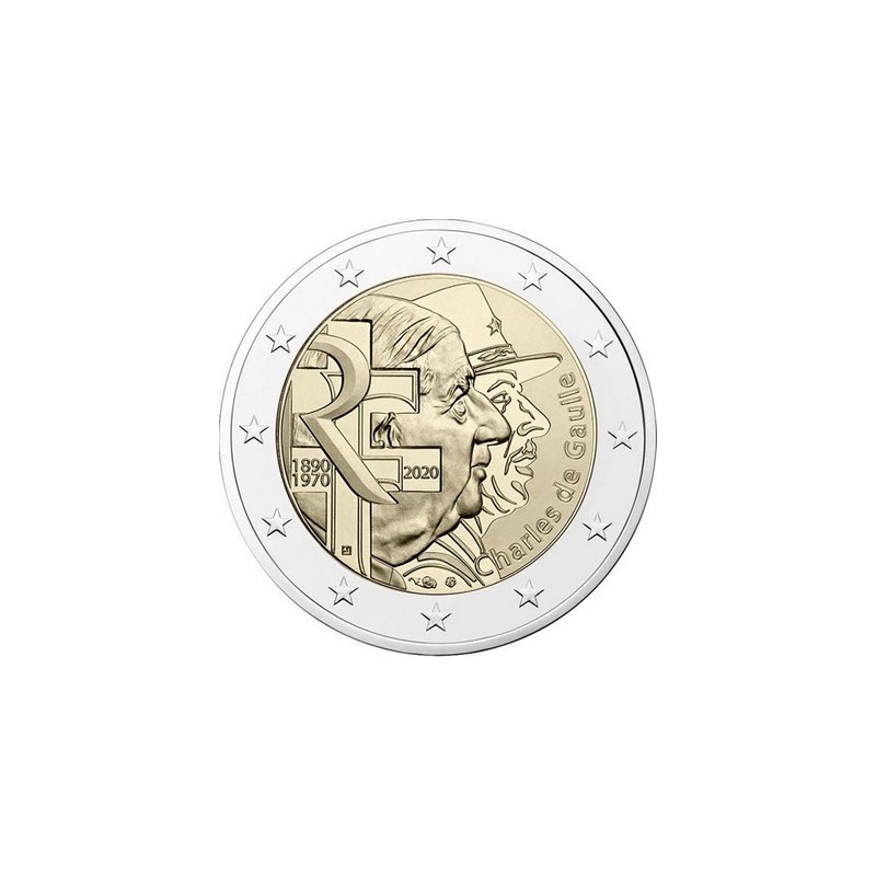 2 Euros France 2020, BU, Charles de Gaulle