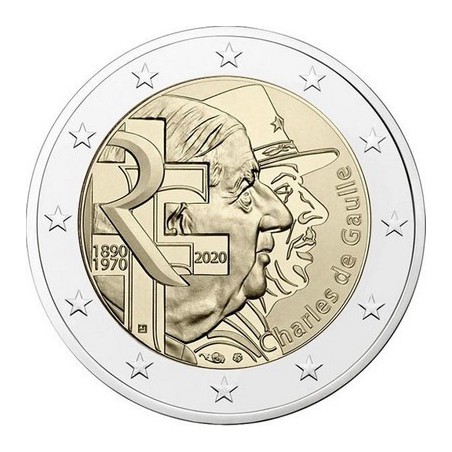2 Euros France 2020, BU, Charles de Gaulle