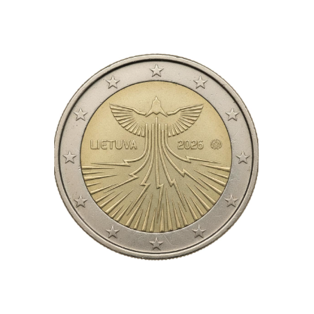 Pièce de 2 euros Lituanie 2026, UNC, L'indépendance Energétique de la Lituanie
