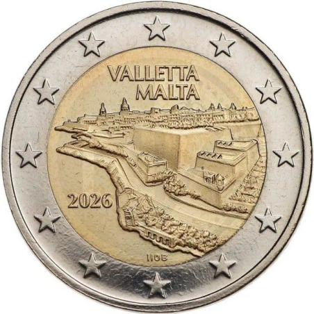 2 Euros Malte Ville de la valette