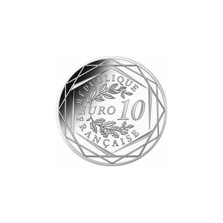 10 Euros France 2020, UNC, le 1er anniversaire de la mort de Jacques Chirac